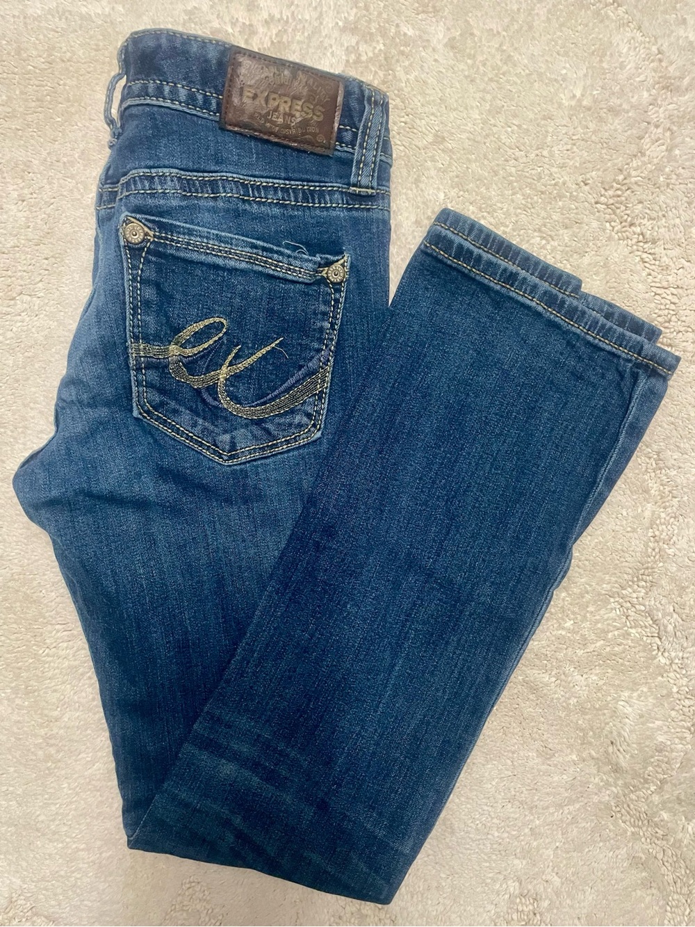 EXPRESS Barely Boot Zelda Ultra Low Rise Jeans 4S